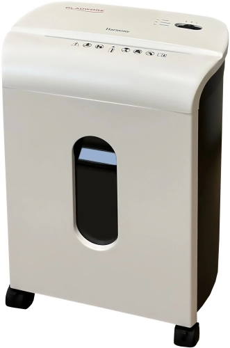 Шредер Gladwork Harmony P-11C белый/черный (секр.P-4) фрагменты 11лист. 13.21лтр. скрепки скобы пл.карты фото 2