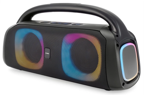 Колонка порт. Hyundai H-PS1027 черный 80W 2.0 BT 10м 3600mAh