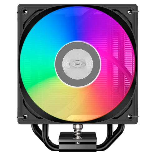 Кулер для процессора/ CPU Cooler PCCooler RT400 ARGB BK (235W, 4-pin PWM, 148mm, Al/Cu, 4x6mm, ARGB, 1x120mm, 73.32CFM, 34.9dBA, 2200RPM, S: 115X/1200/1700/1851 , AM4/AM5, black)