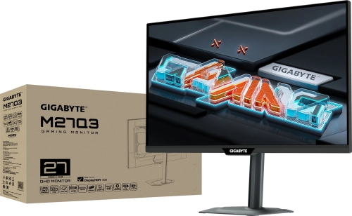 Монитор Gigabyte 27 M27Q3 черный IPS LED 0.5ms 16:9 HDMI полуматовая HAS 1000:1 400cd 178гр/ 178гр 2560x1440 300Hz DP 2K USB 5.5кг (20VM0-M27Q3BT-1EKR) фото 7
