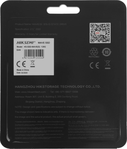 Накопитель SSD Hikvision SATA-III 128GB HS-SSD-WAVE(S) 128G 2.5