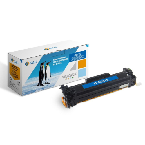 Тонер-картридж G&G NT-CC531A, голубой / 2800 страниц для HP Color LaserJet CM2320/CP2025 Canon MF8330/8350