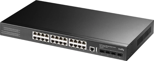 Коммутатор Cudy GS5024S4 (L3) 24x1Гбит/ с 4SFP+ управляемый