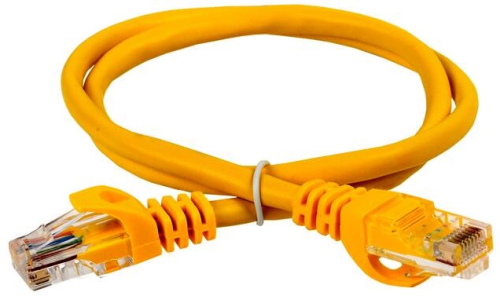 ITK Коммутационный шнур (патч-корд), кат.5Е UTP, 3м, желтый (PC05-C5EU-3M)