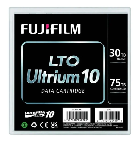 Картридж для ленточной библиотеки FUJIFILM LTO-10 Ultrium 30.0TB Data Cartridge (analog Q2080A) (18842/16944686)