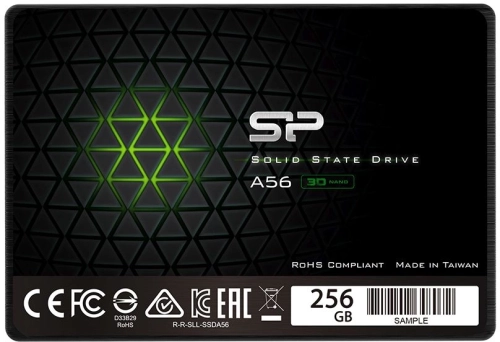 Твердотельный накопитель SSD Silicon Power Ace A56 256Gb SATA-III 2,5”/ 7мм SP256GBSS3A56B25