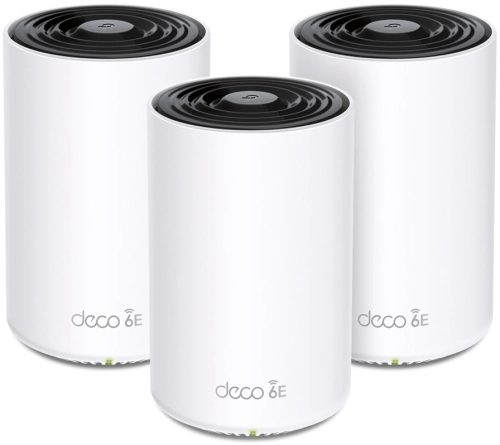 Бесшовный Mesh роутер TP-Link Deco XE75 (DECO XE75(3-PACK)) AXE5400 10/100/1000BASE-TX белый (упак.:3шт)