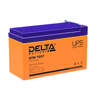 Аккумуляторная батарея Asterion (Delta) DTM 1207 12В/ 7,2Ач, клемма F2 (151х65х94мм (100мм); 2,4кг; Срок службы 6лет) (ASTERION DTM 1207)