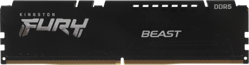 Модуль памяти DDR 5 DIMM 8Gb PC48000, 6000Mhz, Kingston FURY Beast Black XMP CL30 (KF560C30BB-8) (retail)