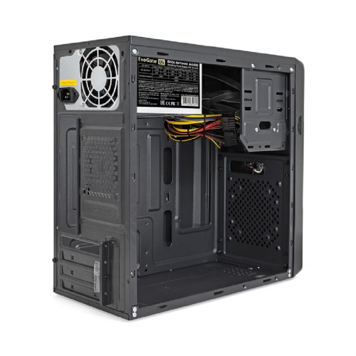 Exegate EX286439RUS Корпус Minitower ExeGate BA-309U2-AA400 (mATX, БП AA400 с вент. 8см, 1*USB+2*USB3.0, HD аудио, черный) фото 2