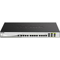 D-Link PROJ Smart L2+ Switch 12x10GBase-T, 2x10GBase-X SFP+, 2xCombo 10GBase-T/ SFP+, CLI, RJ45 Console (DXS-1210-16TC/ A3A) (DXS-1210-16TC/A3A)