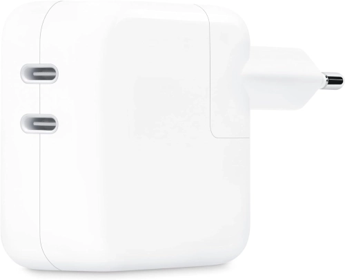 Адаптер Apple A2676 USB-C 35W 2xUSB от бытовой электросети (MW2K3ZM/A)