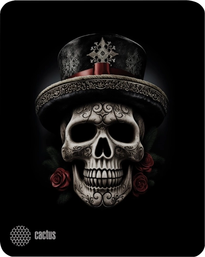 Коврик для мыши Cactus Scull рисунок 250x200x3мм (CS-MP-D05S)