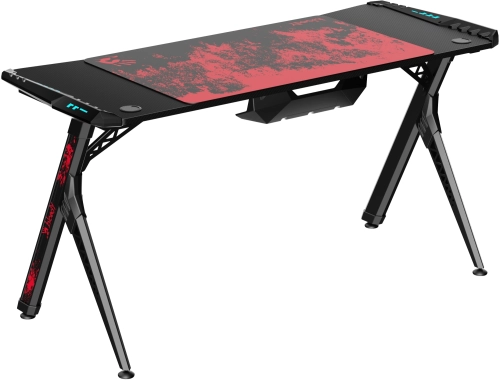 Стол игровой Bloody BD-TB101 столешница ЛДСП карбон каркас черный 140x75x75см фото 4