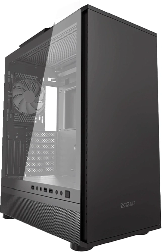 Корпус PcCooler IE200 черный без БП ATX 9x120mm 6x140mm 1xUSB3.0 audio bott PSU (C3-A500BKG1-GL)
