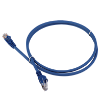 Патч-корд RJ45 - RJ45, 4 пары, UTP, категория 5е, 6 м, синий, LSZH, LANMASTER LAN-PC45/U5E-6.0-BL