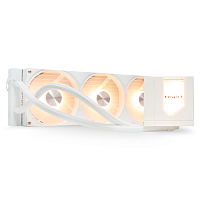 Водяное охлаждение для процессора/ Water Cooling System HSPD W1360 ARGB WHITE (300, 360mm, White, ARGB/ Fans: 3x120mm, 71CFM, 27dBA, 1800RPM/ Pump height 62mm, 30dBA, 2500RPM, Rad thickness 27mm/ S: 1 (W1360-WHAA)