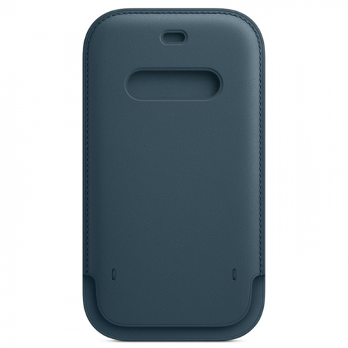 Чехол-конверт Apple MagSafe для iPhone 12 кожаный, балтийский синий (MHYD3ZE/A) фото 3