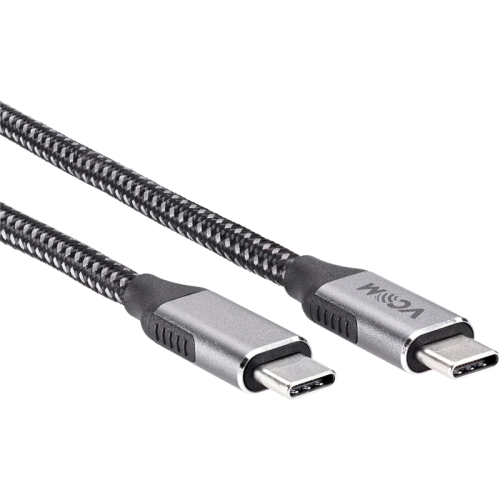 Кабель/ Кабель USB3.2 Gen2X2, CM->CM, 20Gbs, 100WT, 4KX60Hz, All shell, 1.8m VCOM <CU420M-1.8M>