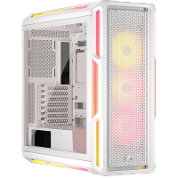 Корпус без блока питания/ Case Corsair iCUE LINK 5000T LX RGB, Midi-Tower, TG, 3x120mm RGB, 4xUSB-A 3.2, 1xUSB 3.2 Type-C, E-ATX, ATX, mATX, mITX White (CC-9011299-WW)