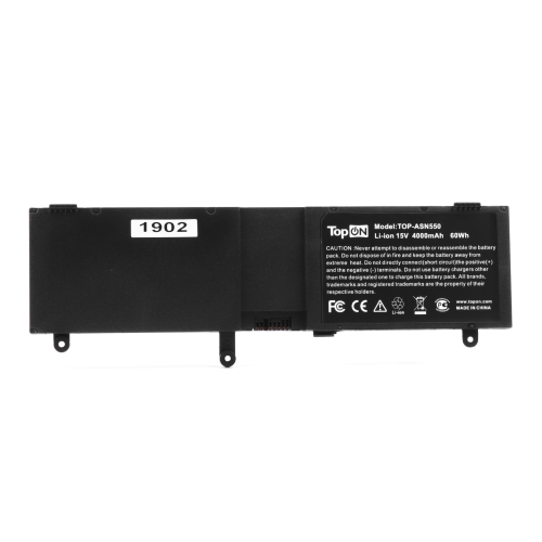 Аккумулятор для ноутбука Asus N550 15.0V 4000mAh PN: С41-N550 (TOP-ASN550)