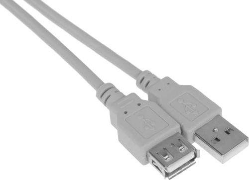 Кабель USB A(m) USB A(f) 3м серый (44420) (44420#MLN)