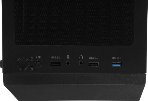 Корпус Azza FIGHTER черный без БП ATX 4x120mm 2xUSB2.0 1xUSB3.0 audio bott PSU (CSAZ-290 FIGHTER) фото 14