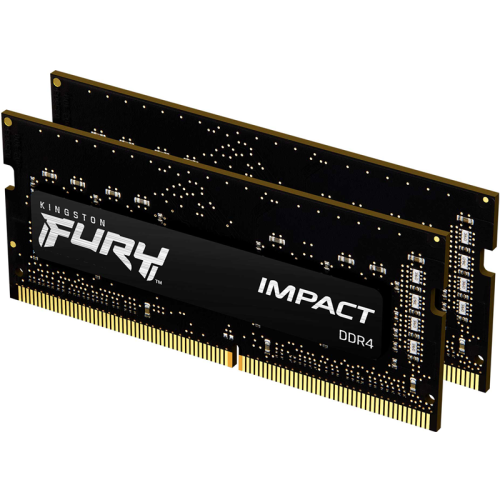 SO-DIMM DDR 4 DIMM 32Gb PC25600, 3200Mhz, Kingston FURY Impact (Kit of 2) (KF432S20IBK2/ 32) (retail) (KF432S20IBK2/32)