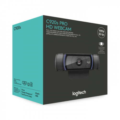 Веб-камера Logitech HD Pro C920S 1080p, 3Mpix, USB2.0,1.5 m cable (960-001252) фото 4