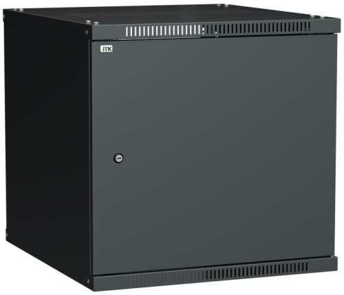 ITK Шкаф LINEA WE 12U 600x600мм дверь металл черный (LWE5-12U66-MF)
