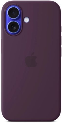 Чехол (клип-кейс) Apple для Apple iPhone 16 Silicone Case with MagSafe сливовый Plum (MYY43ZM/ A) (MYY43ZM/A)