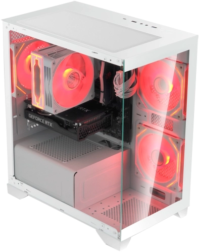 Корпус Bloody BD-CC103 белый без БП mATX 7x120mm 1xUSB2.0 1xUSB3.0 audio bott PSU (BD-CC103-WH) фото 14
