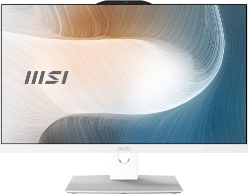 Моноблок MSI Modern AM242P 1M-1024XRU 23.8 Full HD Core 5 120U (1.4) 8Gb SSD512Gb HDG без ОС GbitEth WiFi BT 120W клавиатура мышь Cam белый 1920x1080 (9S6-AE0722-1474)