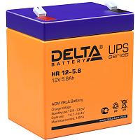 Аккумуляторная батарея/ Battery Delta HR 12-5.4 voltage 12V, capacity 5.8Ah, 90х70х107mm (HR 12-5.8)