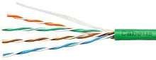 Кабель информационный Cabeus UTP-4P-Cat.5e-SOLID-LSLTx-GN-100 кат.5E U/ UTP 4 пары PVC внутренний 100м зеленый (2175557) (2175557#MLN)