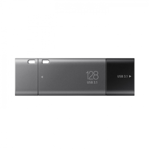 Флеш накопитель 128GB Samsung DUO Plus Type-A/USB Type-C Black/silver (MUF-128DB/APC) фото 2