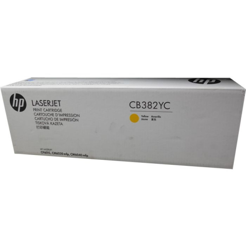 Картридж HP 824A, желтый / 31000 страниц для CLJ CP6015/ CM6030/ CM6040 (белая упаковка) (CB382YC)