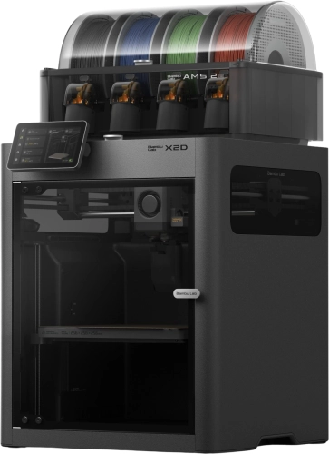 Принтер 3D Bambu Lab X2D Combo-EU 256x256x260мм ABS/ PLA/ PETG/ Flex/ Carbon/ TPU 50мкм (PF004-P+SA007-EU)