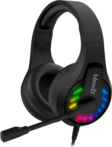 Наушники с микрофоном A4Tech Bloody G230 черный 2м накладные USB оголовье (G230) (G230#MLN)