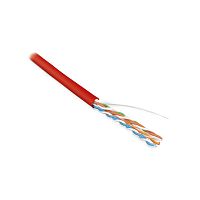 Кабель LANMASTER патч-кордовый UTP, 4x2, кат 5E, 350Mhz, LSZH, красный, 305 м (LAN-5EUTP-PT-LSZH-RD)
