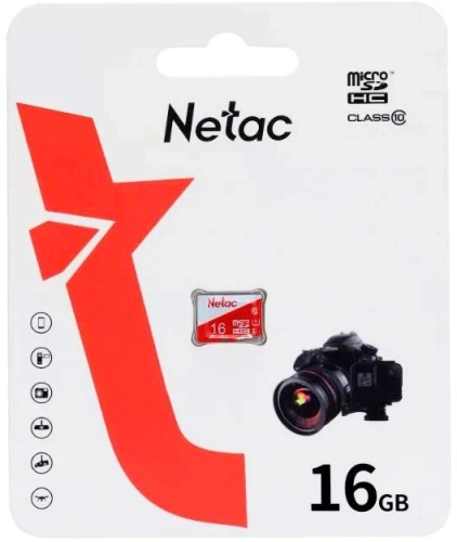 Флеш карта microSDHC 16GB Netac P500 ECO <NT02P500ECO-016G-S> (без SD адаптера)