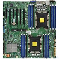 Supermicro Motherboard 2xCPU X11DPI-NT 2nd Gen Xeon Scalable TDP 205W/ 16xDIMM/ 14xSATA/ C622 RAID 0/1/5/10/ 2x10GbE/ 4xPCIex16, 2xPCIex8/ M.2(PCIe)(E-ATX)Bulk (MBD-X11DPI-NT-B)