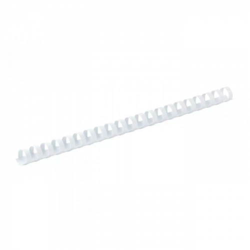 Пружины для переплета пластиковые Lamirel, 19 мм. А4 белый, 100 шт в упаковке. (LA-7867801)