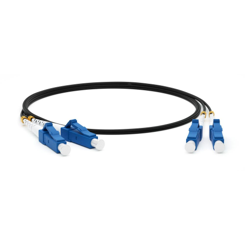 Кабельная сборка Hyperline FC-D2-9-LC/ UR-LC/ UR-H-3M-LSZH-BK Патч-корд волоконно-оптический (шнур) SM 9/ 125 (OS2), LC/ UPC-LC/ UPC, 2.0мм, duplex, LSZH, 3м, черный (FC-D2-9-LC/UR-LC/UR-H-3M-LSZH-BK)