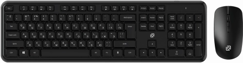 Клавиатура + мышь Оклик S277W клав:черный мышь:черный USB беспроводная Multimedia (2066172)