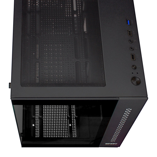 Ginzzu V320 RGB подсветка, закаленное стекло 1*USB 3.0,1*USB 2.0, AU mATX фото 2