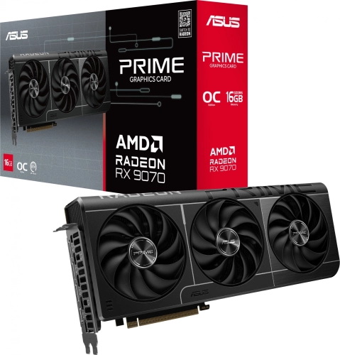 Видеокарта Asus PCI-E PRIME-RX9070-O16G AMD Radeon RX 9070 16Gb 256bit GDDR6 2175/ 20000 HDMIx2 DPx2 HDCP Ret фото 7