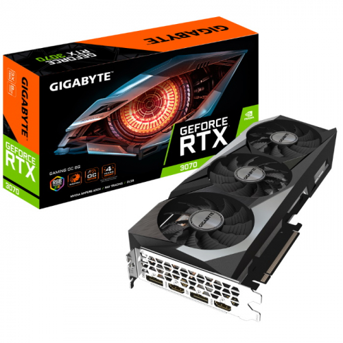 Видеокарта GIGABYTE GeForce RTX 3070 GAMING OC 8GB PCI-E 4.0 x 16 CUDA 5888 256bit 2xHDMI 2xDP (GV-N3070GAMING OC-8GD 2.0) фото 5