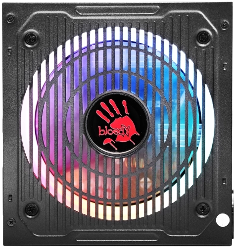 Блок питания Bloody ATX 700W BD-PS700W 80 PLUS WHITE (20+4pin) APFC 120mm fan color LED 6xSATA RTL (BD-PS700W-R) фото 2