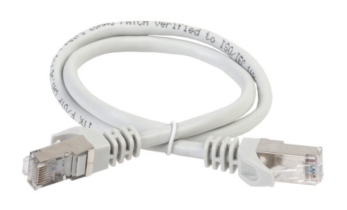 ITK Коммутационный шнур (патч-корд), кат.5Е FTP, 1,5м, серый (PC01-C5EF-1M5)